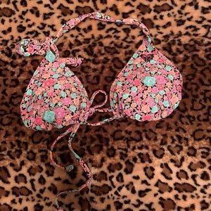 Roxy floral bikini top